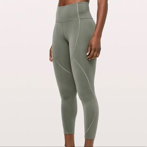 Lululemon To The Beat Leggings Green Sz 6